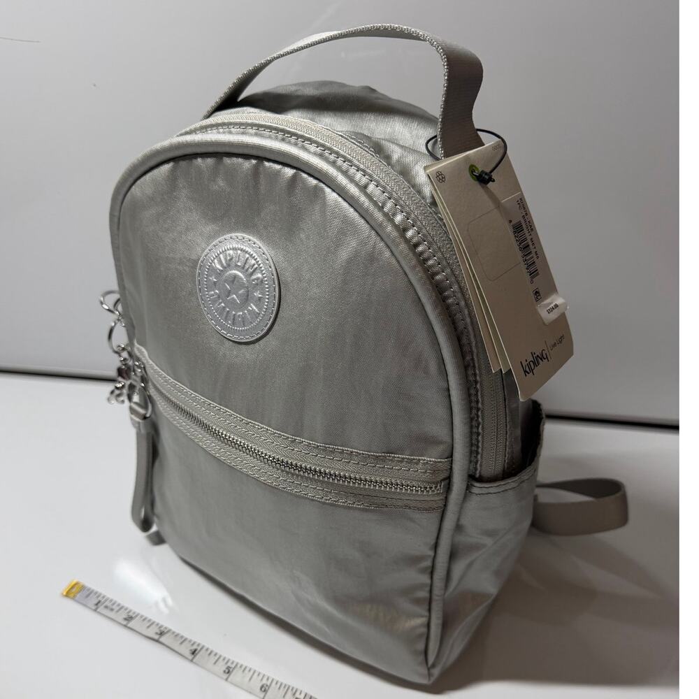 NWT NEW Kipling small backpack purse floral drawstring, 9x12x4 both girls women